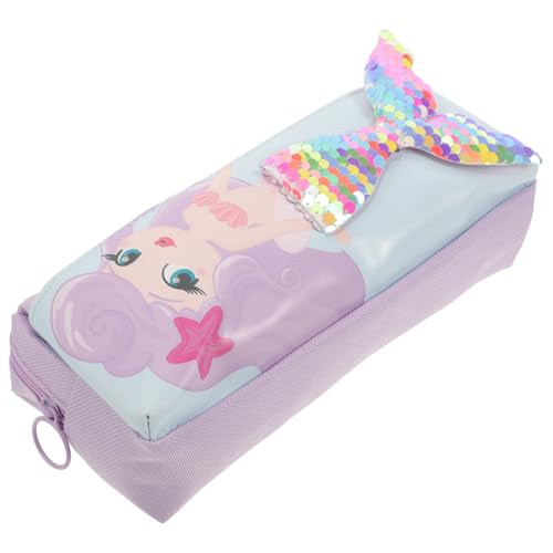 DOITOOL Bleistifttasche Mit Pailletten-verzierung Zweilagiges Federmäppchen Aus Strapazierfähigem Oxford-Material Mit Sicherem Reißverschluss Charmantes Design Für Mädchen von DOITOOL