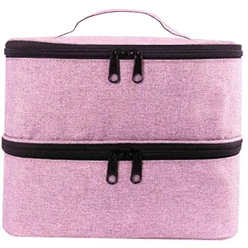 DOITOOL Aufbewahrungsbox Für Nagellack Schminktasche Groß Organizer-Taschen Für Die Reise Kosmetiktasche Mit Großem Fassungsvermögen Aufbewahrungstasche Bilden Fräulein Tragetasche Nylon von DOITOOL