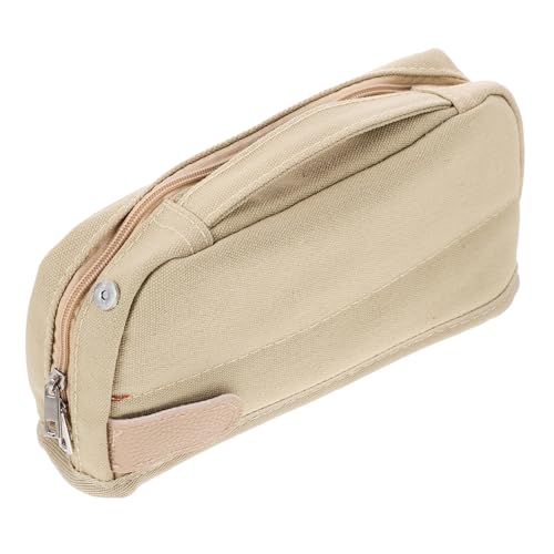 DOITOOL Bleistiftbeutel Aus Segeltuch Tragbarer Stifthalter Für Schüler Große Kapazität Multifunktionale Aufbewahrungstasche Mit Reißverschluss Zubehör Für Schreibwaren von DOITOOL