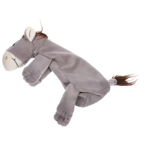 DOITOOL Bleistifttasche Mit Cartoon Tiermotiv Plüschhase Federmäppchen Kosmetiktasche Mit Panda Schreibwaren Tiere Federmäppchen Ästhetisch Ausgestopfte Süße Kleine Tasche von DOITOOL