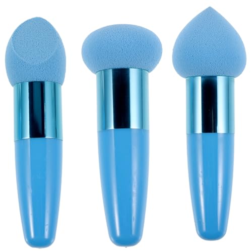 DOITOOL Reise-toilettenartikel 3-teilige Beauty-make-up-stifte Trockene Und Nasse Make-up-schwämme Mehrzweck-make-up-tool Kosmetikpinsel Stift Make-up-zubehör Für Frauen von DOITOOL