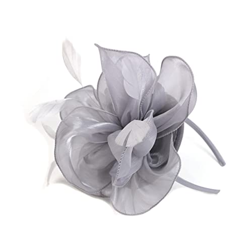 DOITOOL Blumen-Fascinator-Hut Fascinators für Damen Derby-Hut-Kopfschmuck Derby-Mützen für Damen Fascinators für Teeparty Stirnband Tea-Party-Hüte Ziemlich Kopfbedeckung Zylinder von DOITOOL