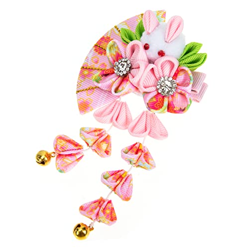DOITOOL Blumen-tassel-haarspange Für Damen Retro Haarschmuck Mit Süßem Kaninchen-design Für -outfits Und Besondere Anlässe Elegante Haaraccessoires Mit Quasten von DOITOOL