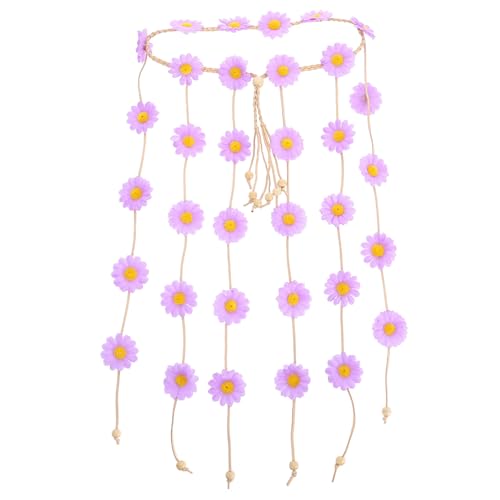 DOITOOL Böhmisches Stirnband Hochzeitskopfschmuck Stirnbänder Haarbänder Für Damen Stirnband Sonnenblumen-haarreifen Haarschmuck Die Blumen Eltern-kind Stoff Kleine Sonnenblume von DOITOOL