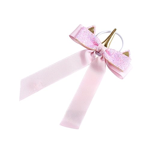 DOITOOL Bowknot Kopfschmuck Krawatte Haargummis für Kinder Haare Pferdeschwanz haarschmuck Bowknot-Haarband Pferdeschwanz-Halter-Krawatte Prinzessin Haarseil gerippter Gürtel binden von DOITOOL