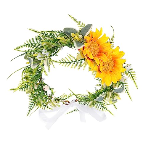 DOITOOL Brautkranz Haarschmuck Blumenhaar Mädchen Seidenstoff Brautjungfer von DOITOOL