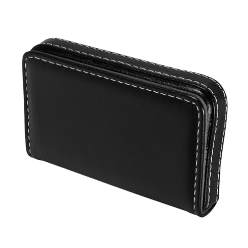 DOITOOL Kartenhalter Aus Edelstahl Und Kunstleder Visitenkartenbox Für Geschäftsleute Namenskartenhalter Als Mini-Aktentasche Kartenetui Mit Organizer-Funktion Für Visitenkarten Und von DOITOOL