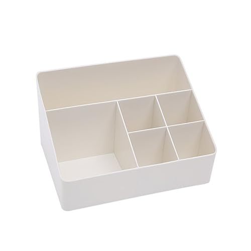 DOITOOL schreintischorganizer schreibtisch organiser kugelschreiber halterung Desktop-Kosmetikkoffer Desktop-Make-up-Organizer Hund Aufbewahrungskiste Kosmetikbox Weiß von DOITOOL