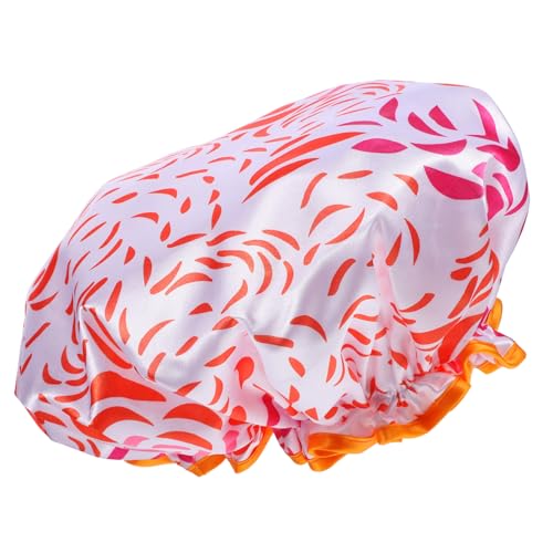 DOITOOL Elastische Dekorative Duschhaube Für Damen Schlafhaube Haare Doppellagig Wiederverwendbar Extra Groß Haarfarbe DOITOOL Elastische Dekorative Duschhaube Für Damen Schlafhaube Haare Doppellagig Wiederverwendbar Extra Groß Haarfarbe von DOITOOL