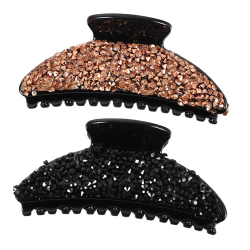 DOITOOL Elegante Haarspangen mit Strasssteinen 2er-pack Große Haarspangen für Frauen und Mädchen Haarspangen-zubehör-set von DOITOOL