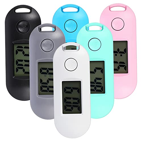 DOITOOL 6stücke Digitaluhr Für Led Kleine Elektronische Taschenuhr LCD-glasdisplay Stumme Uhren Mit Schlüsselanhänger Tragbar Für Schule Und Alltag von DOITOOL