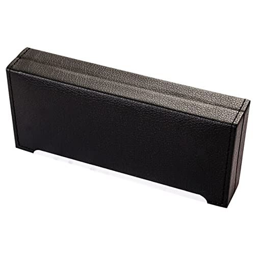 DOITOOL Etui Stifteboxen Brunnenpenstfall einzelner Stifthalter Brunnenstifthalter ledermäppchen für stifte stiftekoffer Pen -Organisator Fall Tragbarer Stift-Organizer Pu Black von DOITOOL