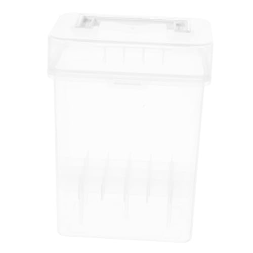 DOITOOL Markerbox Aus Kunststoff Mit Griff Und Schlitz Transparenter Stift-Organizer Tragbares Aufbewahrungs-etui Für Künstlerbedarf Und Zeichenwerkzeuge Stabiler Organizer Für Marker von DOITOOL
