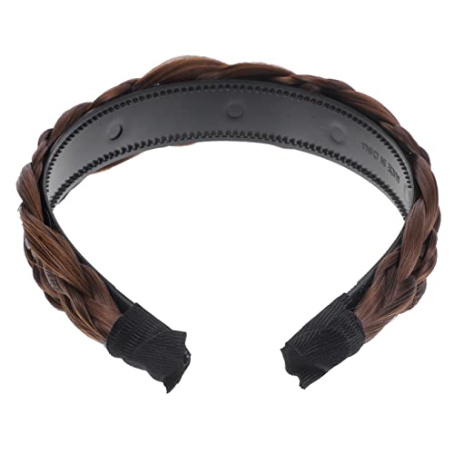 DOITOOL Geflochtenes Stirnband Zopf Geflochten Mit Zähnen Haarschmuck Für Mädchen Zopfperücke Haarteile Stirnband Für Zopf-stirnband-perücke Hochtemperaturdraht Einzigartig Damen Südkorea von DOITOOL