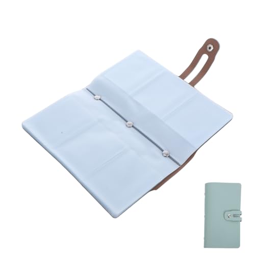 DOITOOL Geschäftskartenhalter Visitenkartenetui Visitenkartenbuch Kartenhalter für Geldbörse Kreditkartenbuch Visitenkartenbinder Kreditkartenorganisator PVC Light Green von DOITOOL