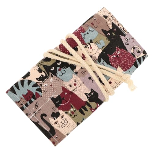 DOITOOL Großes Fassungsvermögen Buntstifte Aufbewahrungsetui Strapazierfähige Canvas Federtasche mit Reißverschluss für Künstler und Schüler für Reisen und Schule von DOITOOL