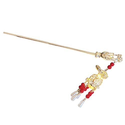 DOITOOL Vintage Haarstäbchen hair stick pin Haarklammer Perlen-Haarspangen Quaste Haarstab lange Haarnadel Hochzeit Kopfbedeckung lange Quasten Haarstock Damen Haarschmuck von DOITOOL