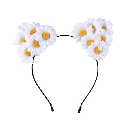 DOITOOL Mädchen Haarbänder für Kinder Cosplay-Haare Geschenk für Töchter kopfschmuck Tiara Haarband Haarreifen Hasen Ohren Kopfbedeckung Stirnband Weiß von DOITOOL