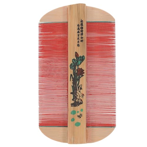 DOITOOL Haarkamm Aus Holz Feiner Zahnkamm Doppelseitiger Kamm Zur Schuppenentfernung Für Erwachsene Und Kinder von DOITOOL