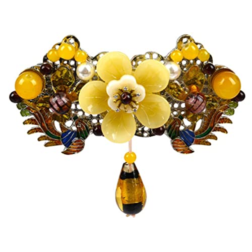 DOITOOL Haarnadel Haarspangen für Frauen Haarstyling-Accessoires haarschmuck Haar Klammern Haarklammer Frühlingshaarspange Vintage Haarspange Feder Pferdeschwanz Clip von DOITOOL