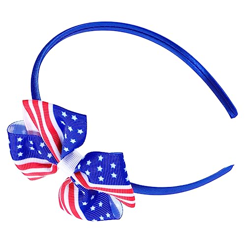 DOITOOL Mädchen beugt sich für Haare patriotische Haarschleife Haar Klammern Haarnadel Haarbänder patriotische Haarspange Bowknot-Haarspange Krawatte Haarschmuck Banner Stirnband Kind von DOITOOL