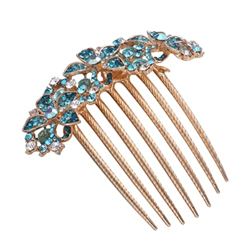 DOITOOL Kopfbedeckungen für Damen Haarschmuck mit Blumen Haarschmuck für Damen Kopfschmuck aus Kristall Dekor Haarspangen hochzeitsdeko Haarkamm Anmut schmücken Zubehör Haarnadel Braut von DOITOOL