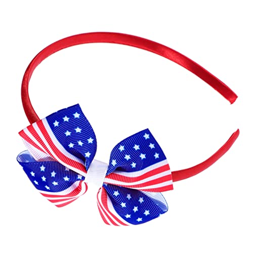 DOITOOL Haarschleife der amerikanischen Flagge Schleife Haarnadel haarschmuck Haarspangen patriotische Haarspange Haarnadeln für Kinder Krawatte Stirnband Tag der Unabhängigkeit Fräulein von DOITOOL