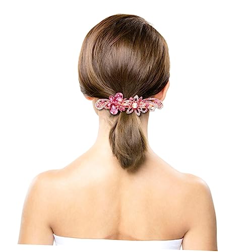 DOITOOL Haarspangen Haarklammer Haarschmuck für Damen Strass-Kopfschmuck Kopfbedeckungen für Damen Haarnadel Frauen Haarspange Party-Kopfbedeckung Haare hoch Horizontaler Clip Fräulein von DOITOOL