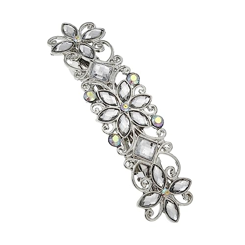 DOITOOL Doppelte Blume Haarspange Strass Haarspange Frauen Haarnadel Haar-accessoire Chic Und Entzückend von DOITOOL