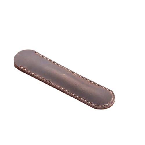 DOITOOL Handgefertigte Leder Stiftschutzhülle Füller Etui Einzelpackung Kaffeebraun Schreibgeräte Tasche für Büro Schule von DOITOOL