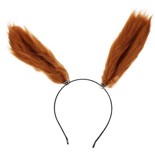 DOITOOL Hasenohr Stirnband Haargummis Für Kinder Ausgestopfte Hasen Plüschhase Make-up-stirnband Erwachsene Hasenohren Cosplay Tiara Modellieren Handgemacht Stoff Fräulein von DOITOOL