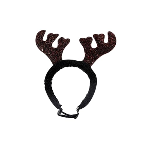 DOITOOL Haustierzubehör Geweih Haustier Haarreifen Festes Stay-on-design Für Weihnachtsdekoration von DOITOOL