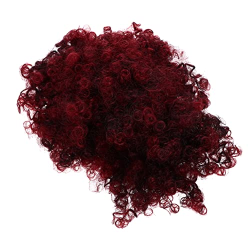 DOITOOL Hohe flauschige Locken hüpfburg wigs for women red hair wig haarteil rot cosplay wig Halloween Perücke Kleidung chemische Faser von DOITOOL