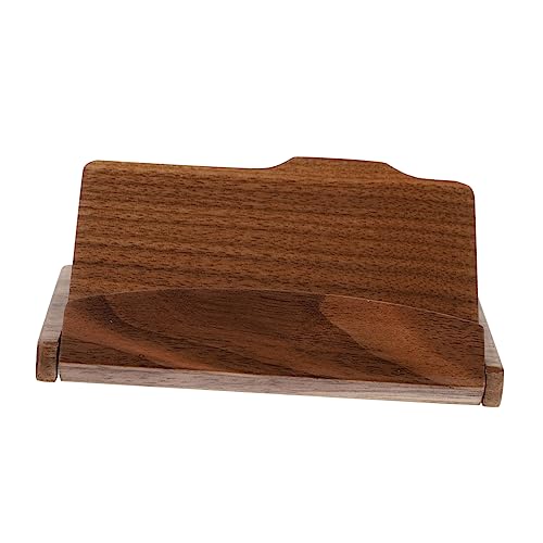 DOITOOL Kartenhalter Aus Holz Visitenkartenhalter Kreditkartenetui Mit Glatter Oberfläche Und Exquisiter Verarbeitung Retro-moderner Und Eleganter Look Für Aufbewahrung Von Karten Und von DOITOOL