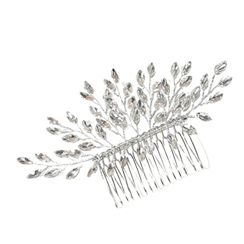 DOITOOL Kamm Perlen Tiara Haarschmuck für Damen Brautkopfschmuck Braut Haarspange Haarklammer Haarnadel Kristall Kopfbedeckung strass haar Fräulein Strasssteine von DOITOOL