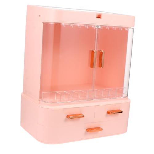 DOITOOL Kasten Beauty-aufbewahrungsbox Make-up-Organizer Für Schubladen Aufbewahrungsbehälter Geführte Kosmetik Kunststoffbehälter Veranstalter Schreibtisch Rosa Plastik von DOITOOL