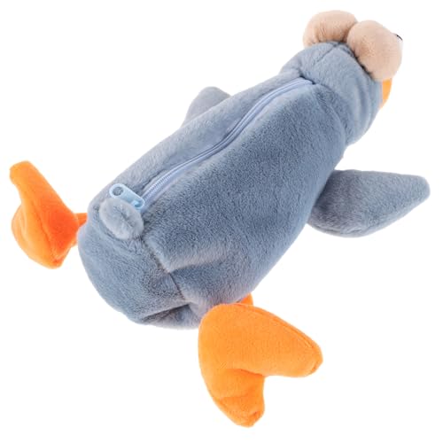 DOITOOL Kawaii Plüsch Federmäppchen Robbenform Weich Niedlich Stifttasche Multifunktional Aufbewahrungstasche für Schreibwaren Organizer Kreativ von DOITOOL
