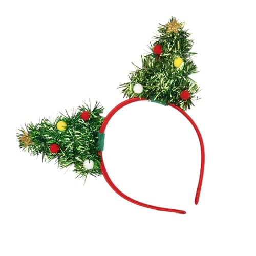 DOITOOL Kopfschmuck 1stk Weihnachtsbaum-stirnband Weihnachtskopf Bopper Stirnbänder Für Kinder Weihnachtshaar-accessoire Frau Geschenke Urlaubsparty-stirnband Mode Haarschmuck Eisen von DOITOOL