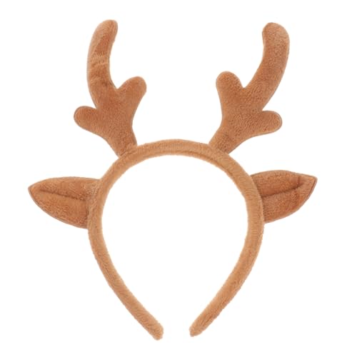 DOITOOL Kopfschmuck Aus Weihnachtlichem Geweih Kinder Haarreifen Kinder Haargummis Geweih Haarreifen Hut Haarschmuck Elchgeweih Stoff Ausgabekarte Mori-abteilung Mädchen von DOITOOL