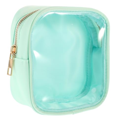 DOITOOL Kosmetiktasche in Bonbonfarbe Reise-Make-up-Aufbewahrungstasche Tragbare Transparente Damen Kosmetiktasche Kulturbeutel Make-up Pinsel PVC Reißverschluss Fräulein von DOITOOL