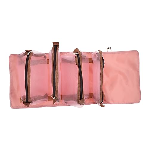 DOITOOL Kosmetiktasche Makeup Tasche Reise-kulturbeutel Reise-Make-up-etui Reise-toilettenartikel Hängend Rosa Organizer Reisekosmetikkoffer Polyester Reisen Tragbar Aufbewahrungstaschen von DOITOOL