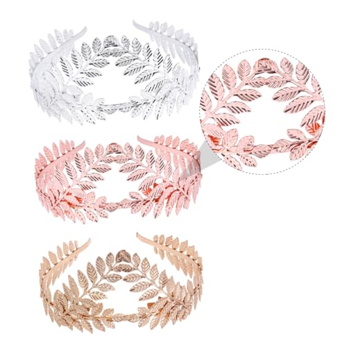 DOITOOL Kranz Kopfschmuck Frauen Headwrap Barock Brautjungfer Zubehör Blatt Form Haar Hoops von DOITOOL