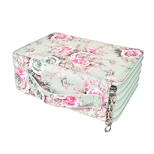 DOITOOL Bleistifttasche Mit Fächern Stifttasche Mit Griff Zeichenstiftetui Schreibwarentasche Stiftaufbewahrungstasche Langlebiges Material Praktischer Reißverschluss Gute Aufbewahrung von DOITOOL