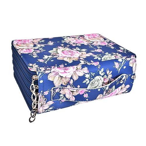 DOITOOL Kunstspeicherbeutel federmäppchen Markierstift-Aufbewahrungstasche Schreibwarenstiftbeutel Bleistiftspeicherfall Briefpapierbeutel Stifte Beutel Bleistifte Tasche Polyester Blau von DOITOOL