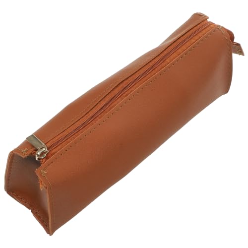 DOITOOL Leather Pencil Case Large Capacity Makeup Pouch with Zipper for Washable and Stationery Holder for School Supplies and Cosmetics von DOITOOL