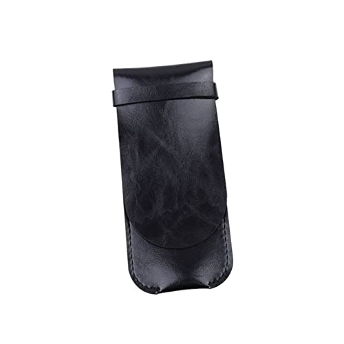 DOITOOL Leder Stifteetui Vintage Pen Case Handgefertigt Robustes Stiftsleeve Multifunktional für Büro Schule Studenten Schwarz von DOITOOL