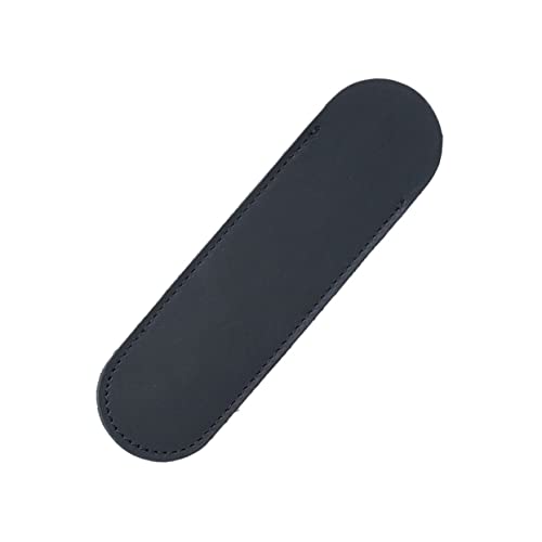 DOITOOL Leder Stiftetui Klein Schwarz Handgefertigtes Federmäppchen aus Echtem Leder Eleganter Schutz für Füller und Kugelschreiber Praktischer Pen Pouch für Büro Uni und Alltag von DOITOOL