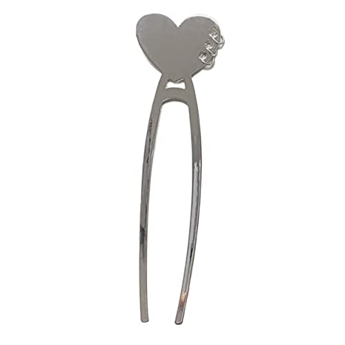 DOITOOL Stilvolle Damen Kopfschmuck Herzförmige Haar Stick Bun Haarnadel Einfaches Design von DOITOOL