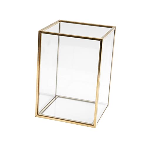 DOITOOL Aufbewahrungsbehälter Für Make-up-pinsel Make-up-box Organizer Aufbewahrungsbox Für Make-up-pinsel Kosmetik-aufbewahrungsbox Goldene Farbe Für Zuhause Und Wohnheim von DOITOOL