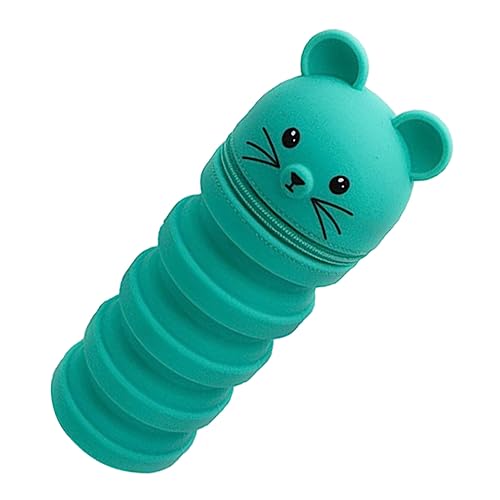 DOITOOL Mengmeng Mausstifttasche Stiftbeutel Flexibler Bleistiftkoffer federmäppchen Stiftbehälter Grün von DOITOOL